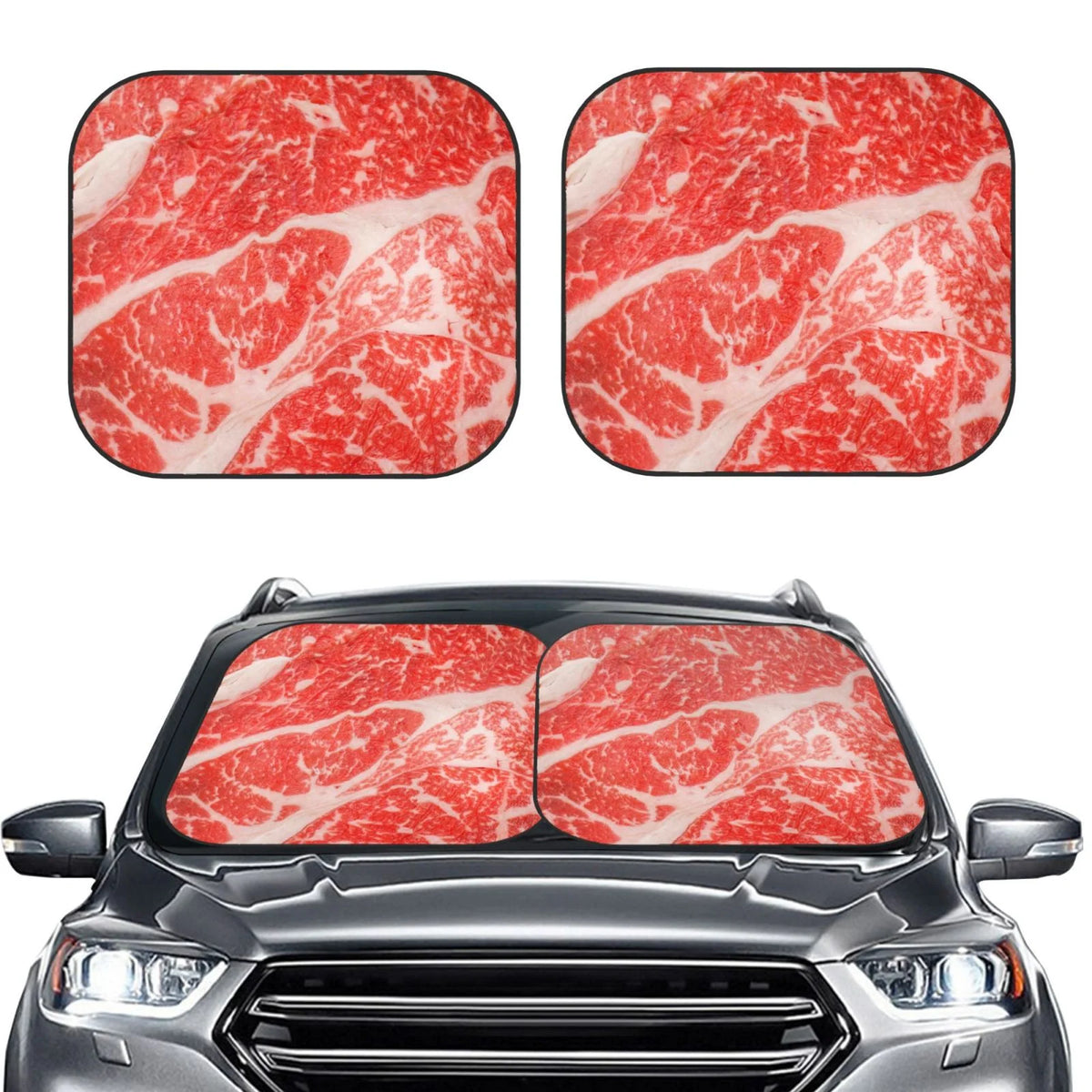 2 Piece Foldable Car Sun Shade Windshield H769997