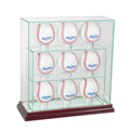 Cherry Finish Baseball Display Case O316547