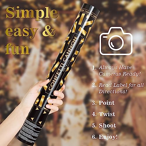 Christmas Confetti Poppers 4 Pack V361