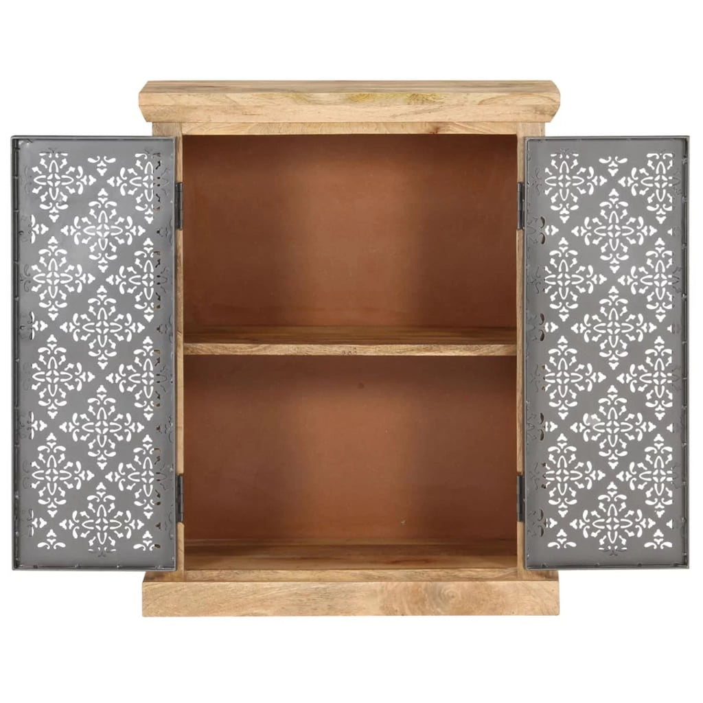 Solid Mango Wood Sideboard with Steel Doors I5000