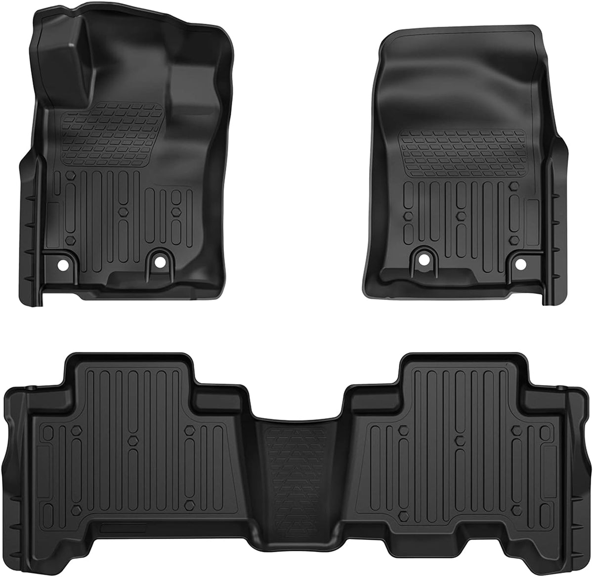 Black All-Weather Floor Liners for Toyota 4Runner and Lexus GX460 O9839