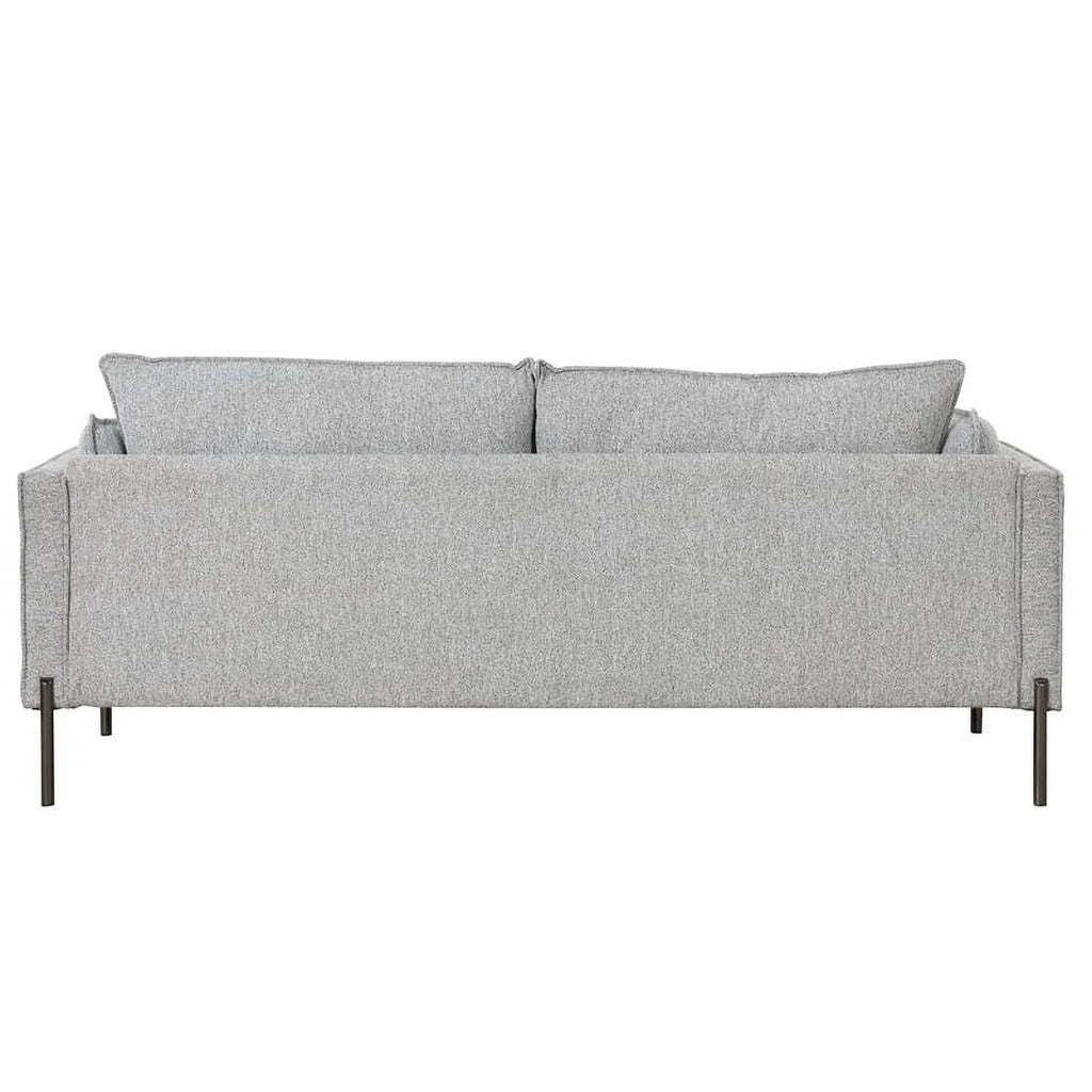 Gray 3 Seat Linen Fabric Sofa F77397