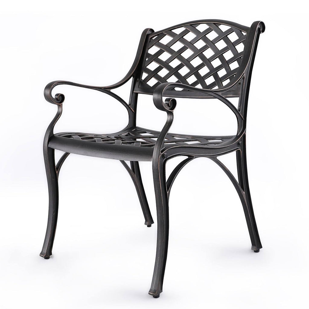 Cast Aluminum Patio Dining Arm Chair S921115