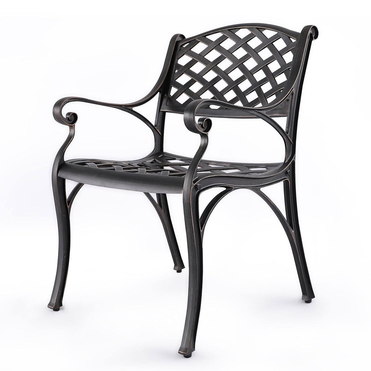 Cast Aluminum Patio Dining Arm Chair S921115