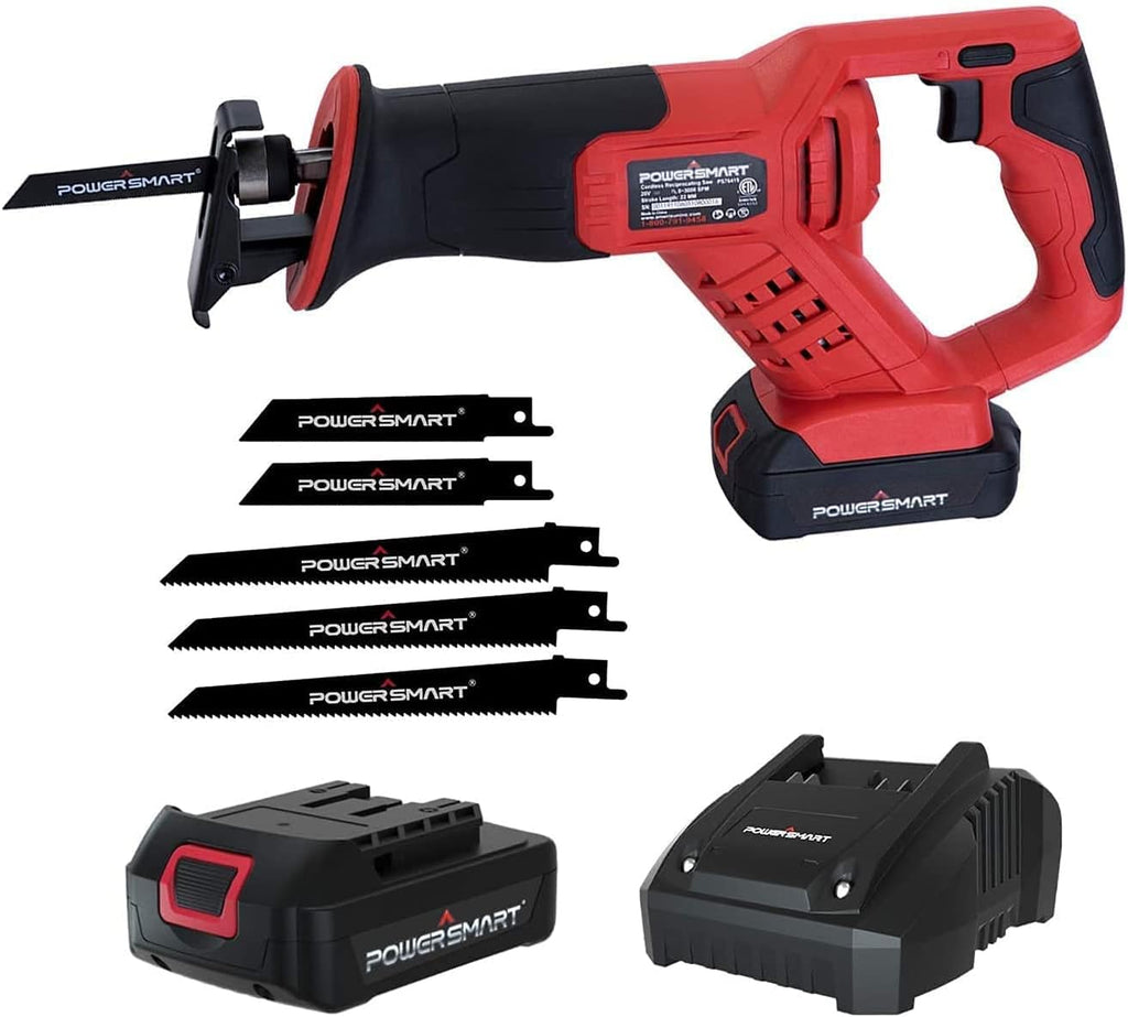 Cordless Reciprocating Saw with 5 Blades and Battery Charger C137
