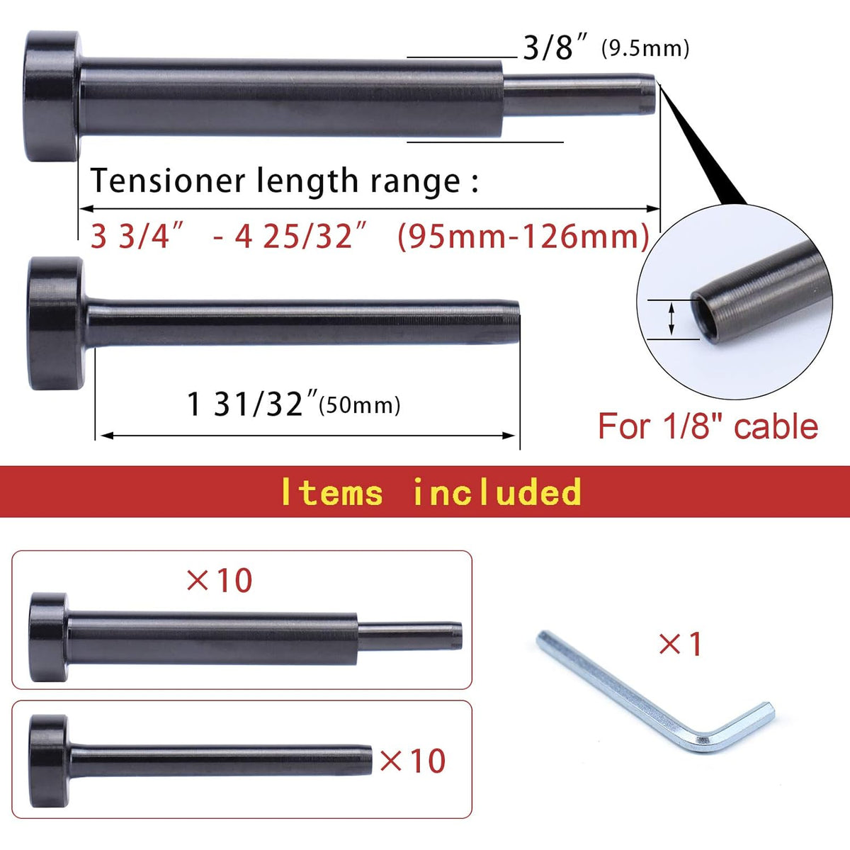 Black Cable Railing Kit T316 Stainless Steel N906031