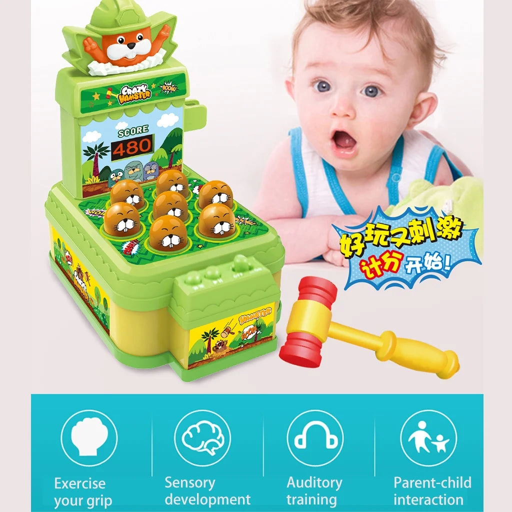 Mini Coin-operated Pound Arcade Game Toy with One Hammer E85182