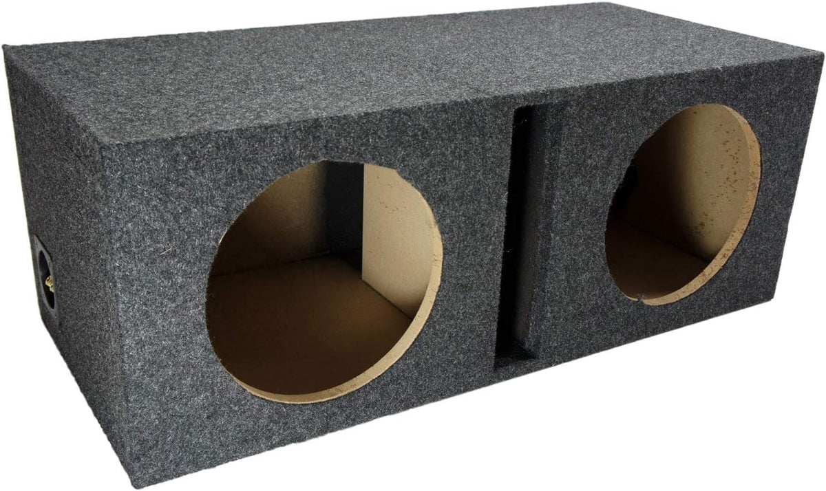 Compatible with Universal Car Dual 10 Loaded Vented Port Sub Box Enclosure with Amplifier E708478