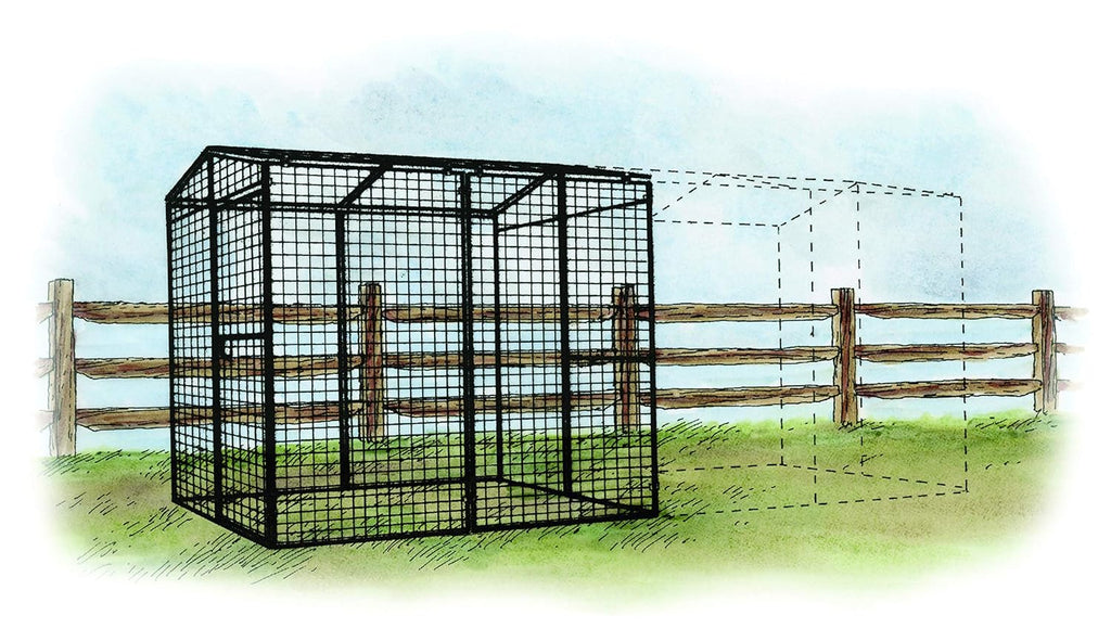 Black Metal Wire Chicken Cage C561893