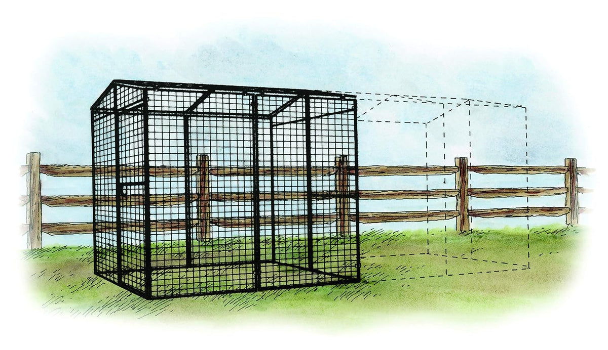 Black Metal Wire Chicken Cage C561893
