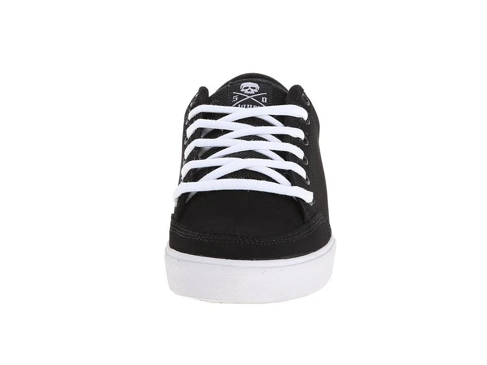 Black Synthetic Round Toe Skate Shoe Y620