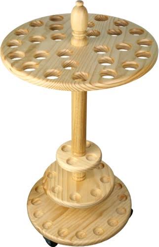 Pine Wood Round Walking Cane Stand F2846