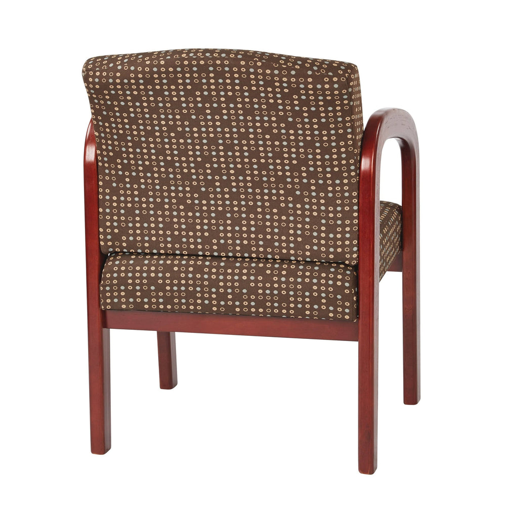 Cherry Finish Wood Visitor Chair Q4363