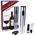 Electric Wine Opener with Foil Cutter, Vacuum Stopper and Wine Aerator Pourer Z803289