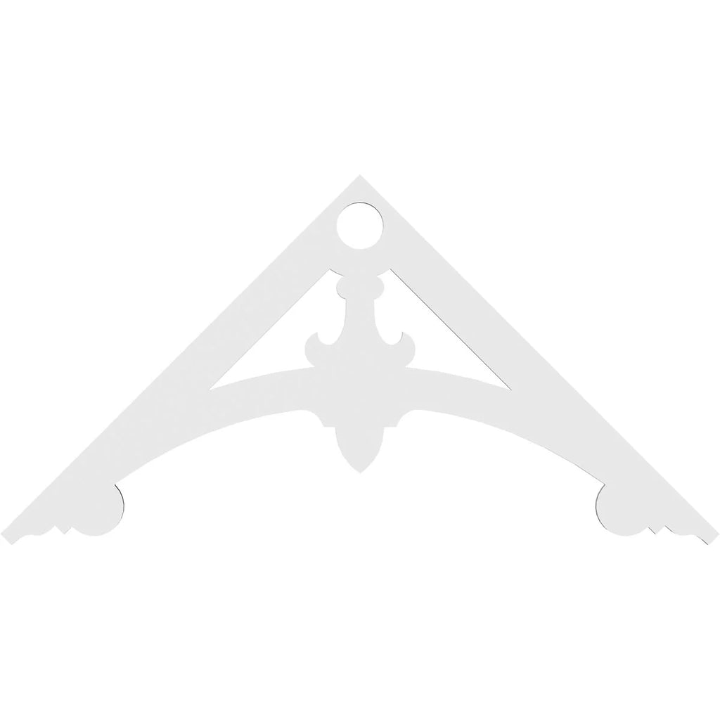 72"W x 36"H x 1"P PVC Gable Pediment R36192