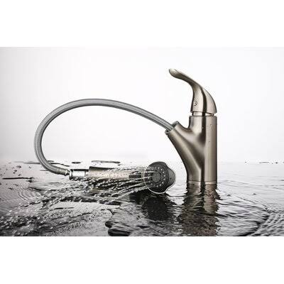 Brushed Nickel Single Handle Kitchen Faucet L369051