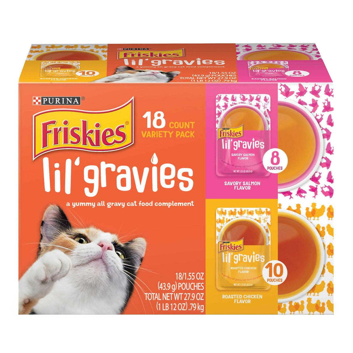 Variety Pack Cat Food Complement, 1.55-oz pouch, case of 18 O6120