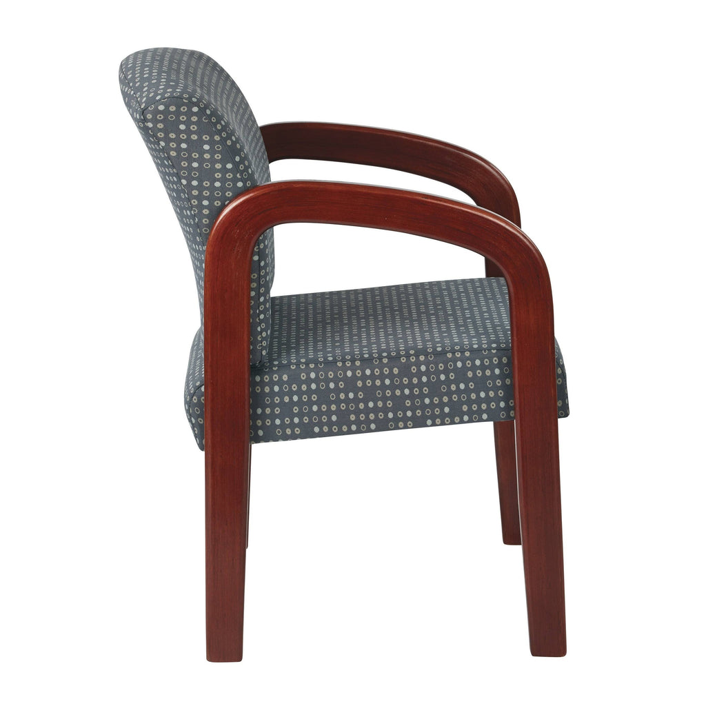 Cherry Finish Wood Visitor Chair Q4363