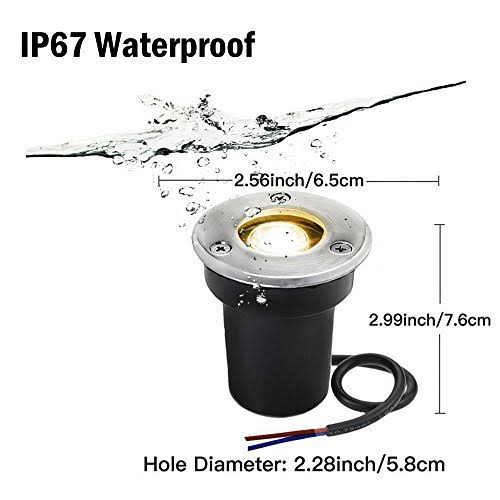 LED Pathway Lights 1W 12V-24V in Ground Well I33666