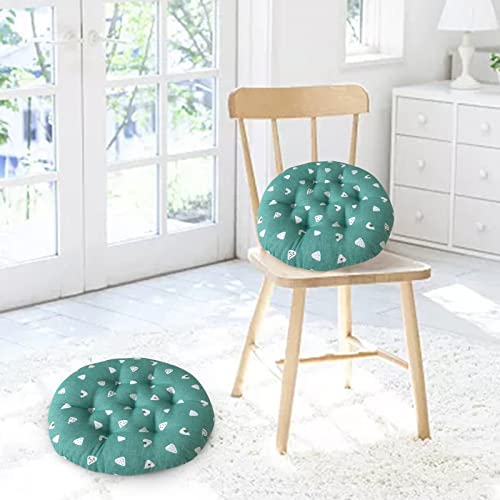 16 Inch Tufted Memory Foam Round Chair Cushions M9671