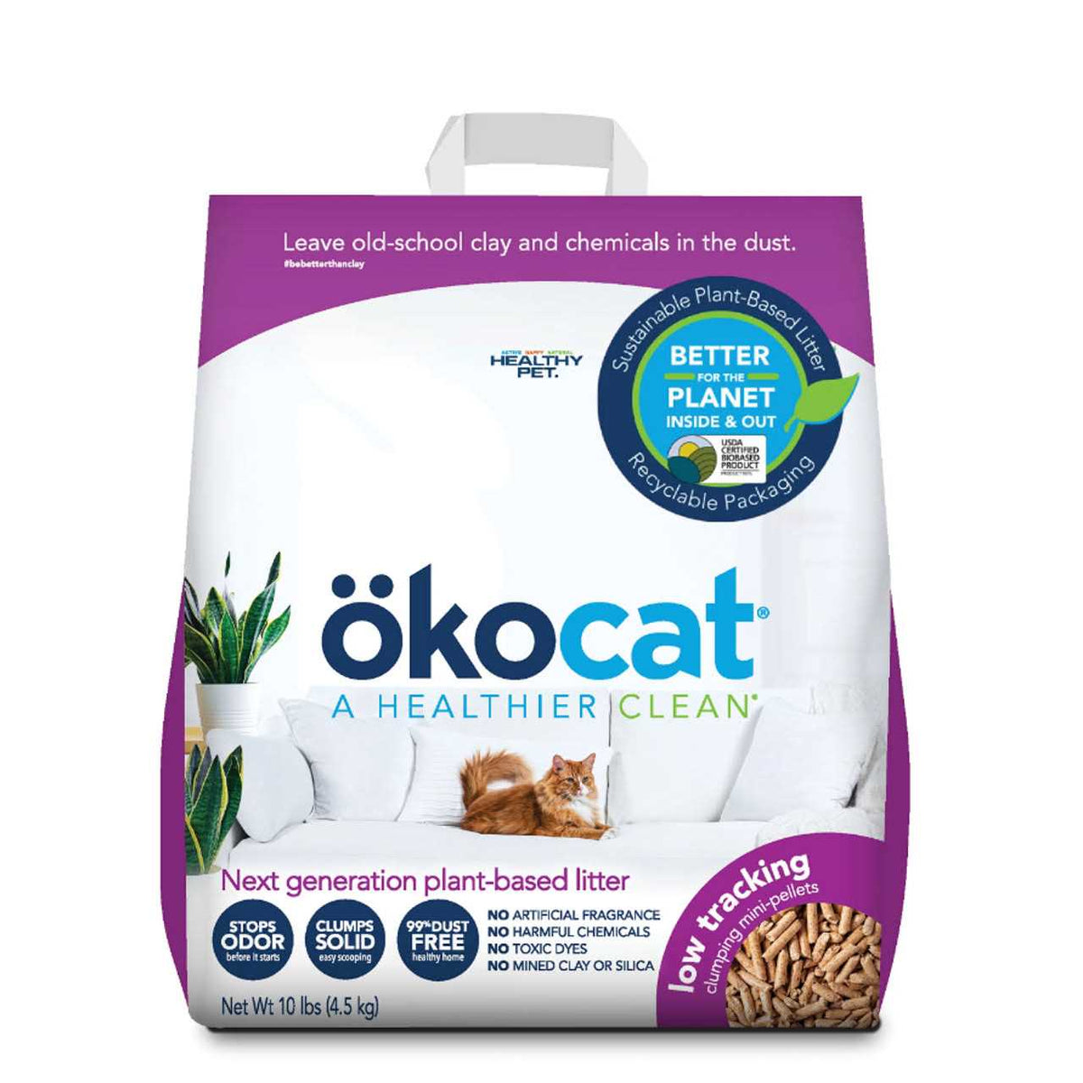 Low Tracking Clumping Mini Pellets Wood Cat Litter J937132