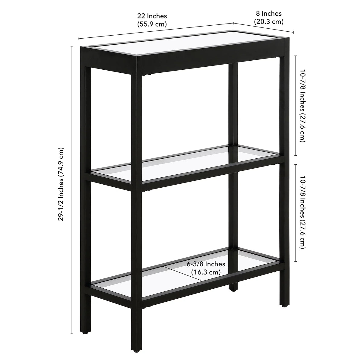 22" Wide Rectangular Console Table K490779