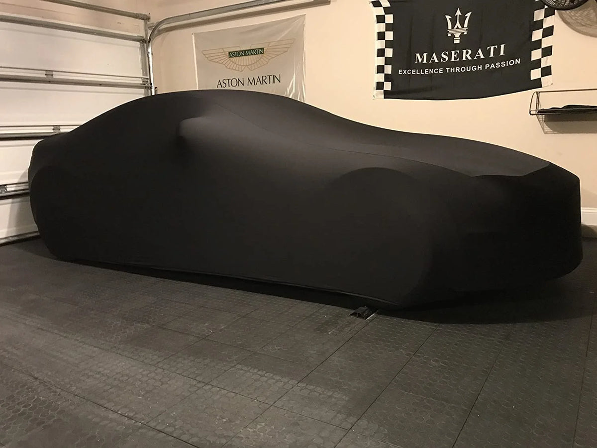 Black Satin Indoor SUV Car Cover with Storage Bag K833