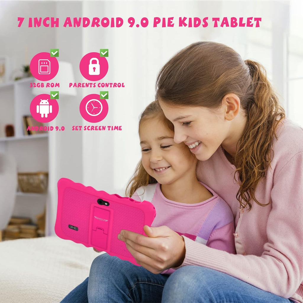 2 Pack Pink Kids Tablet with Kid-Proof Case K3357