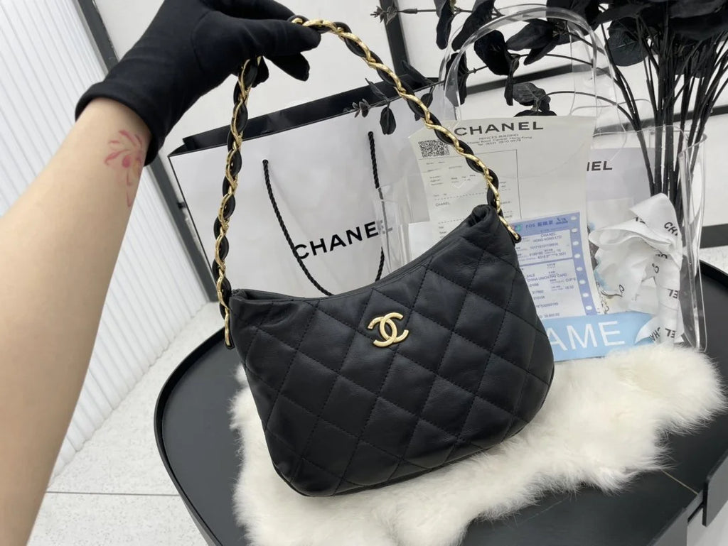 Black Hobo Handbag O899