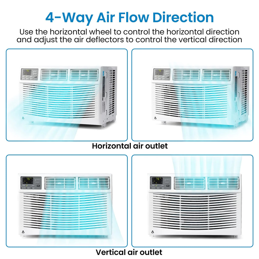 8,000 BTU Smart Window Air Conditioner White L64021