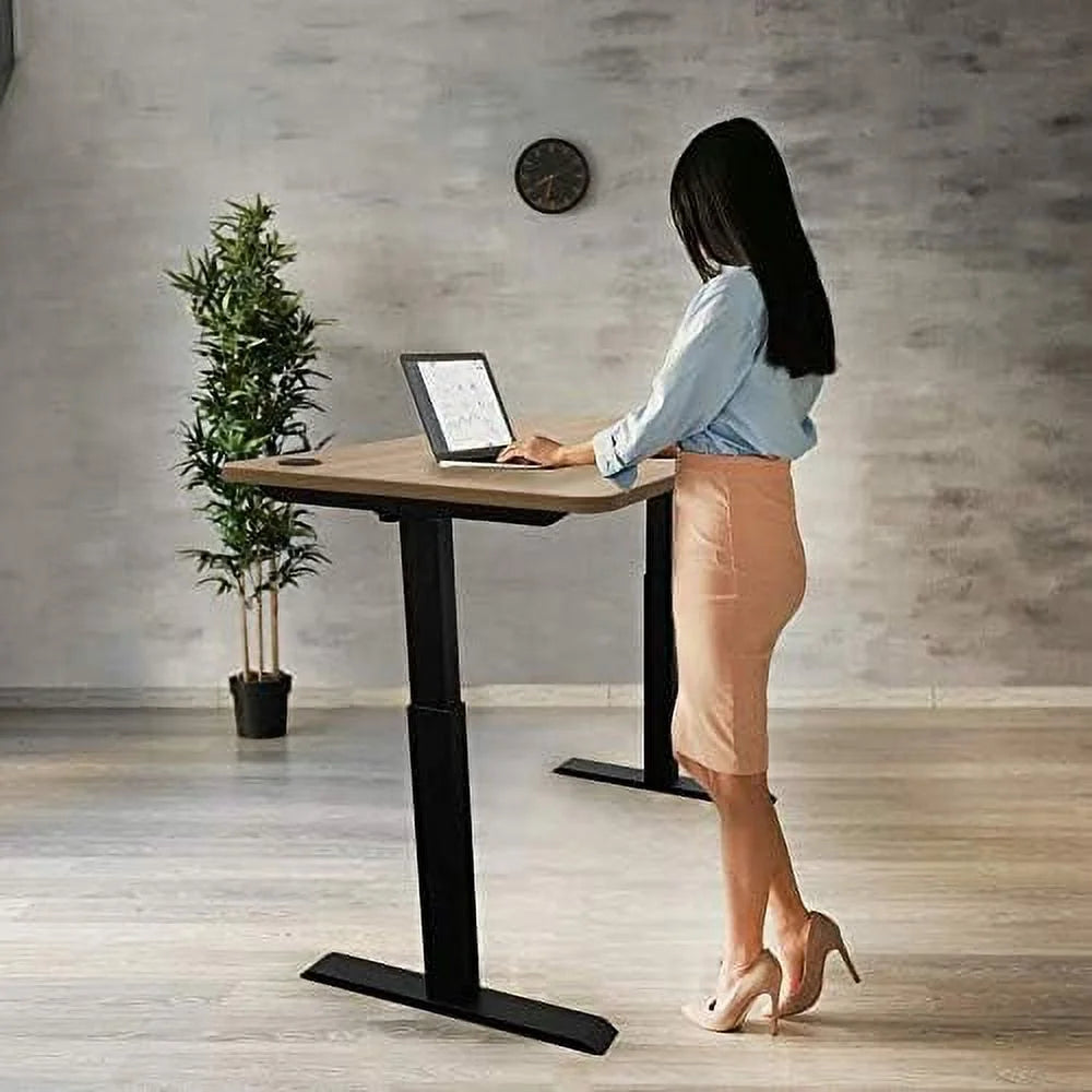 Electric Height Adjustable Standing Desk with Memory Controller 47 x 27 Inches V286