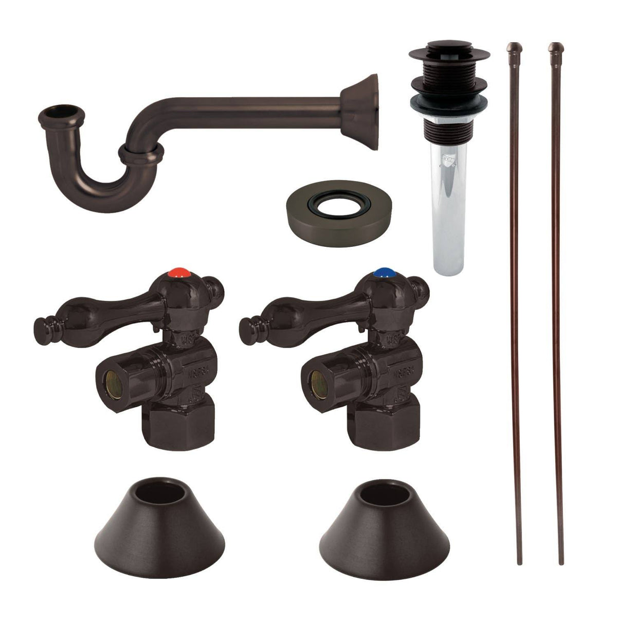 Traditional Plumbing Sink Trim Kit with P-Trap & Drain Oil Rubbed Bronze Y691