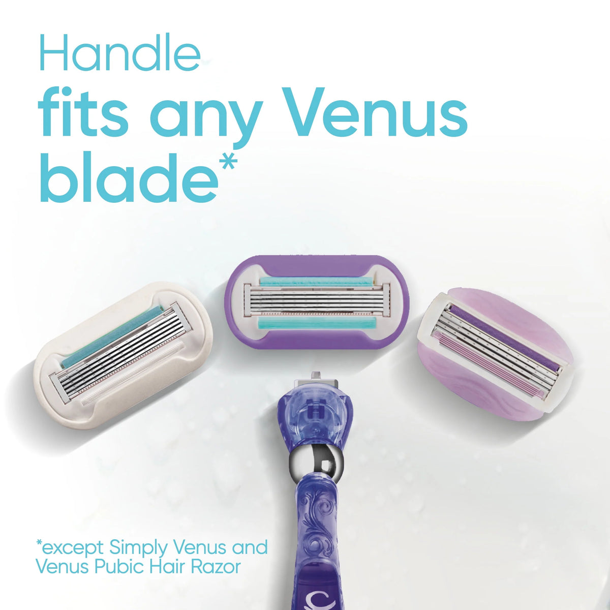 Women's Razor Handle with 2 Blade Refills Y638