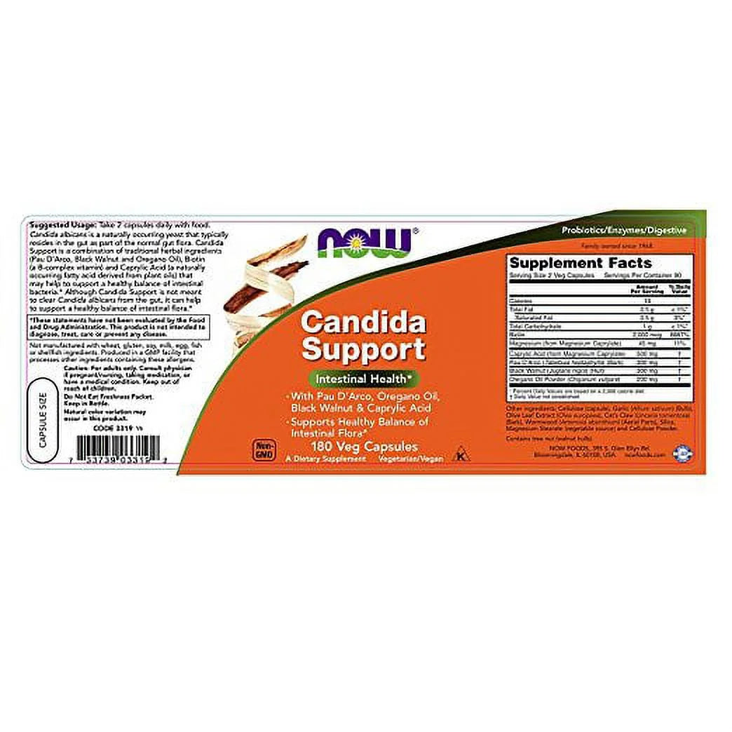 180 Veg Capsules Candida Support (Pack of 2) Q999112