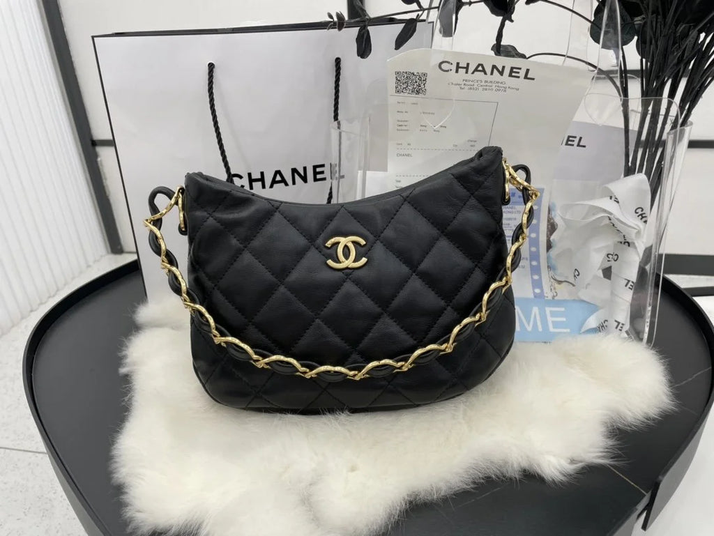 Black Hobo Handbag O899