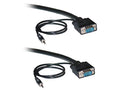 Shielded SVGA Cable with 3.5mm, Black, HD15 M to M 100 Feet D15237