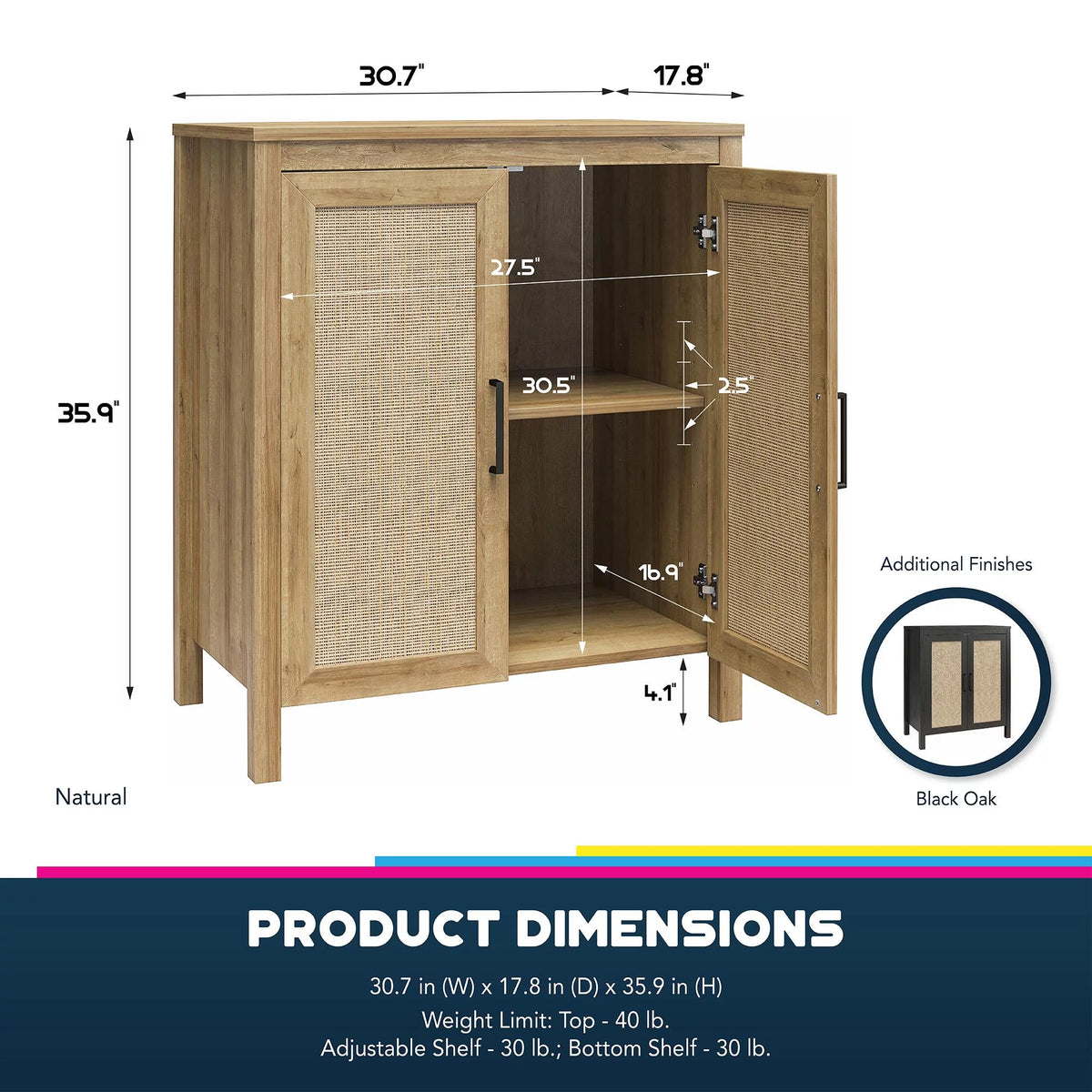 2 Door Accent Cabinet H36181