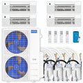 48,000 BTU 4 Zone Ceiling Cassette Ductless Air Conditioner and Heat Pump L506939