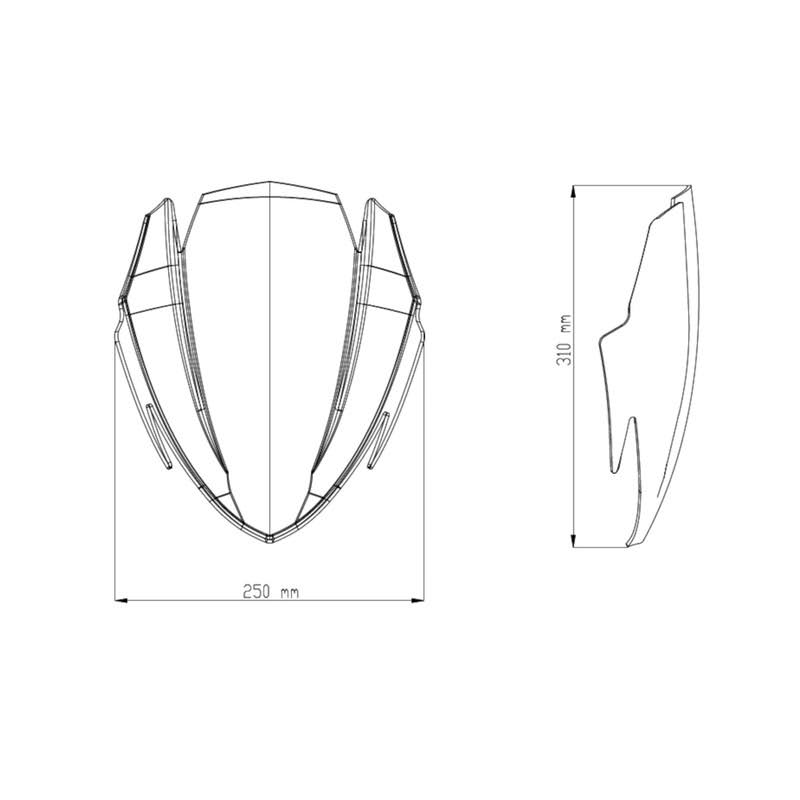 Smoke Windscreen H124490
