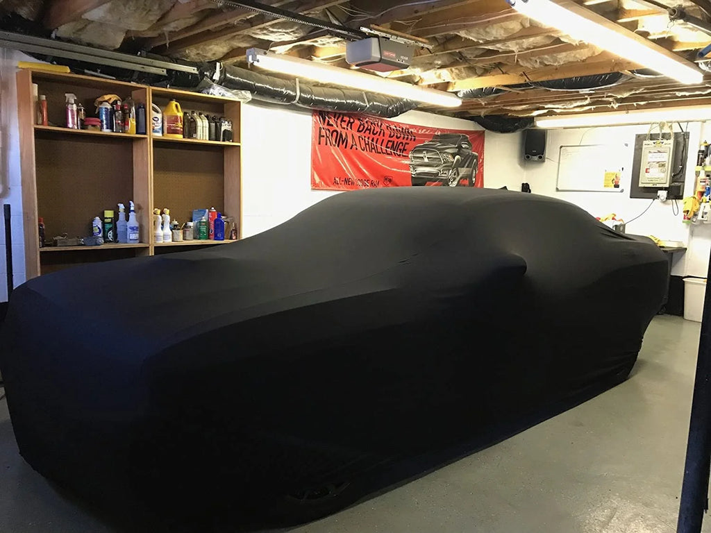 Black Satin Indoor SUV Car Cover with Storage Bag K833