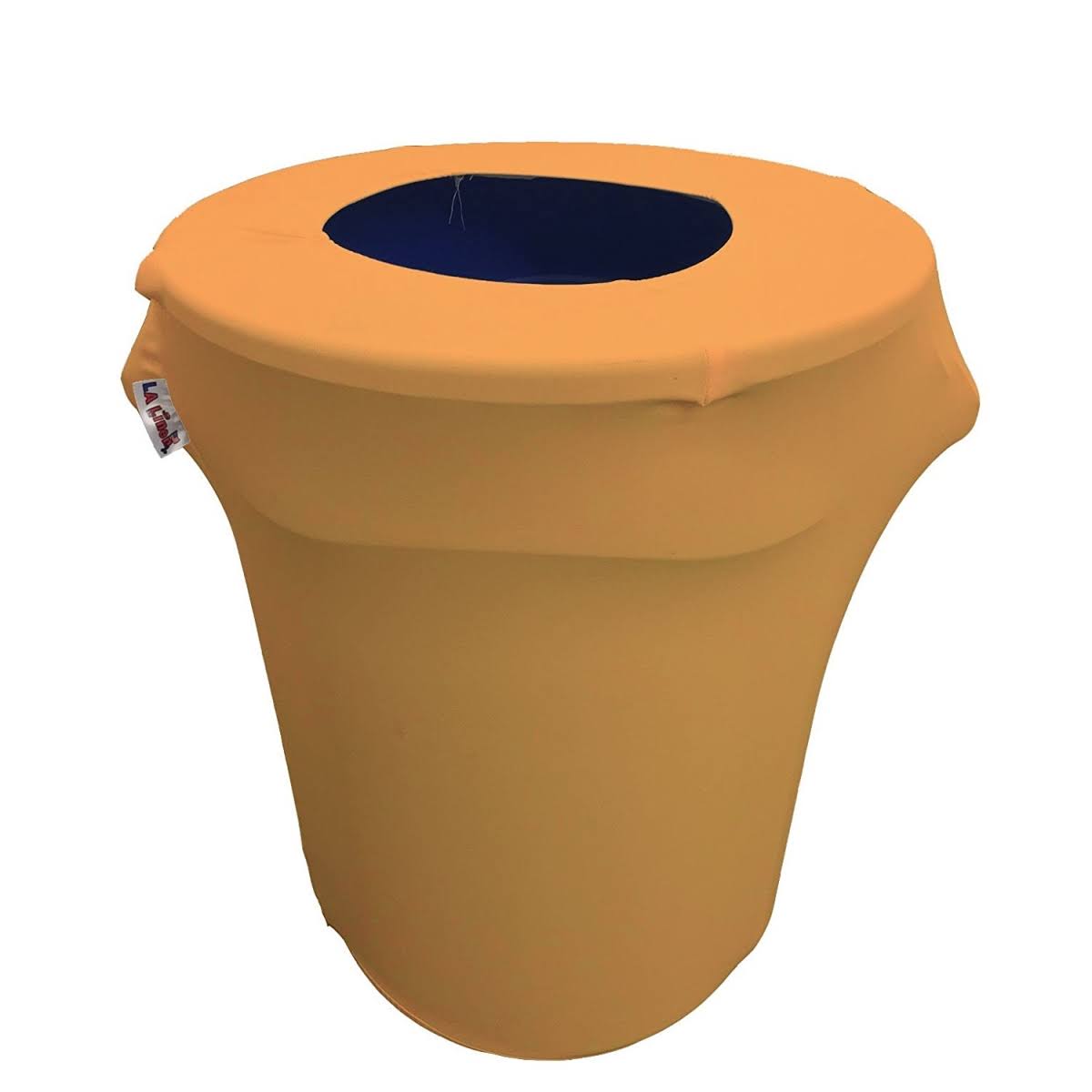 Stretch Spandex Trash Can Cover 32 Gal Round Gold I442
