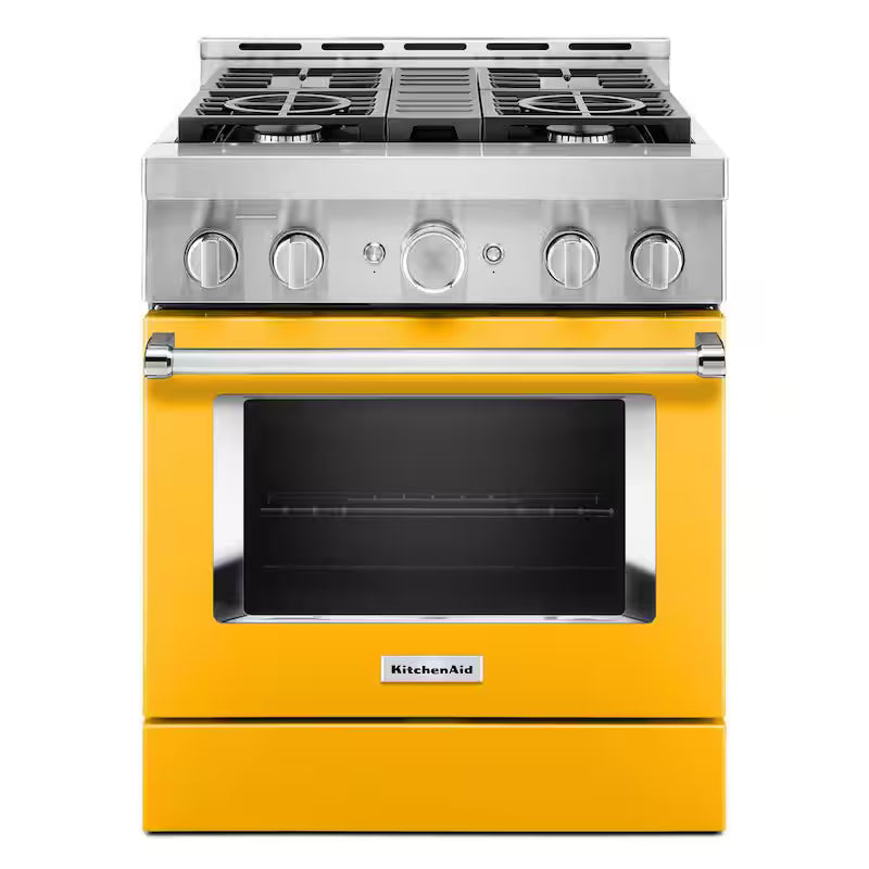 30 in. 4.1 cu. ft. Smart Gas Range with Self-Cleaning and True Convection Q74357