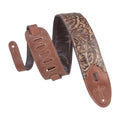 3" Wide Embossed Leather Guitar Strap L964