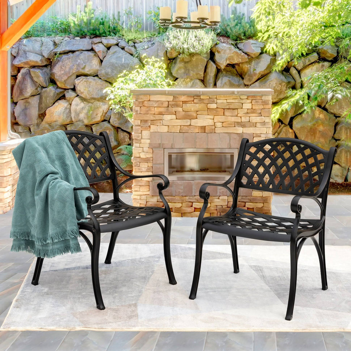 Cast Aluminum Patio Dining Arm Chair S921115