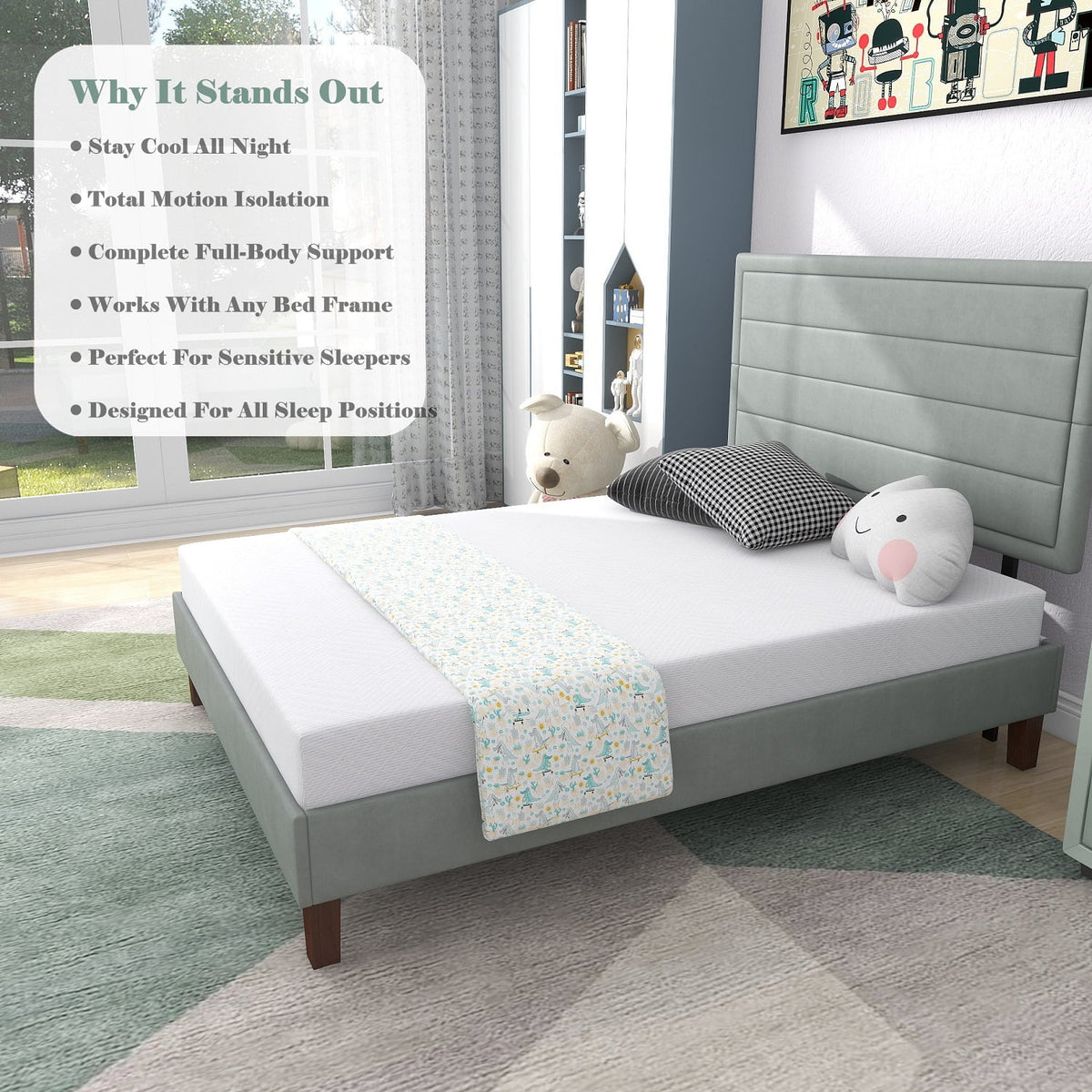 6 inch Medium Firm Memory Foam Mattress P68388