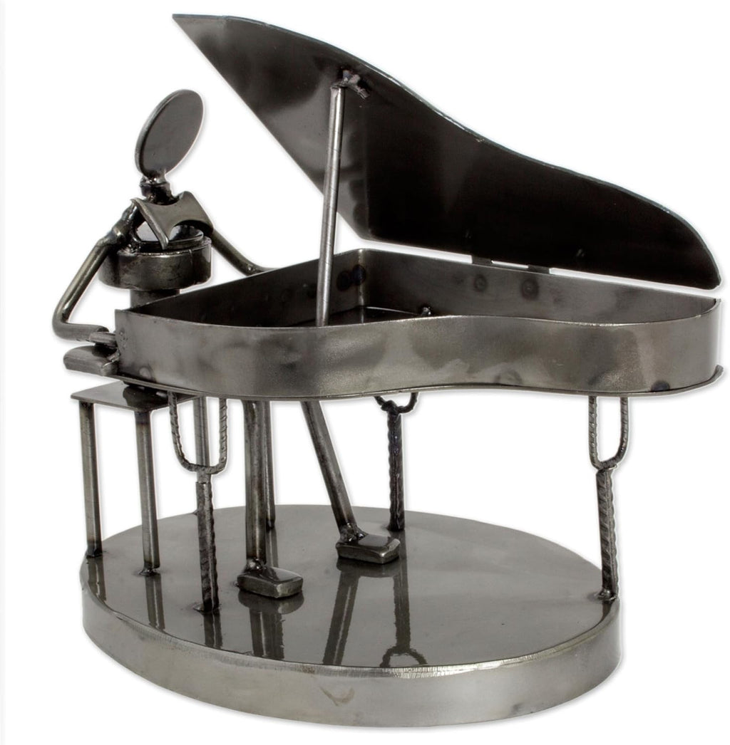 Rustic Recycled Auto Part Sculpture Q805