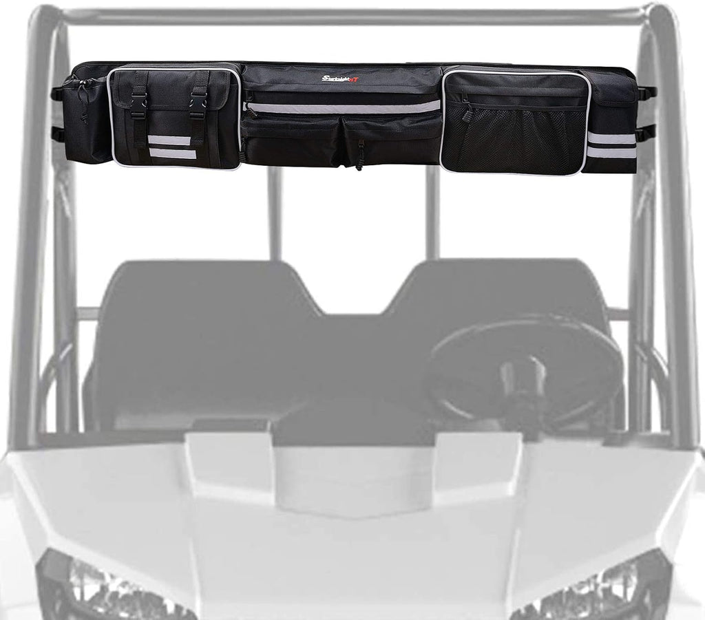 UTV Large Roll Cage Organizer, Cargo Rear Storage Bag with Reflective Strip B235916