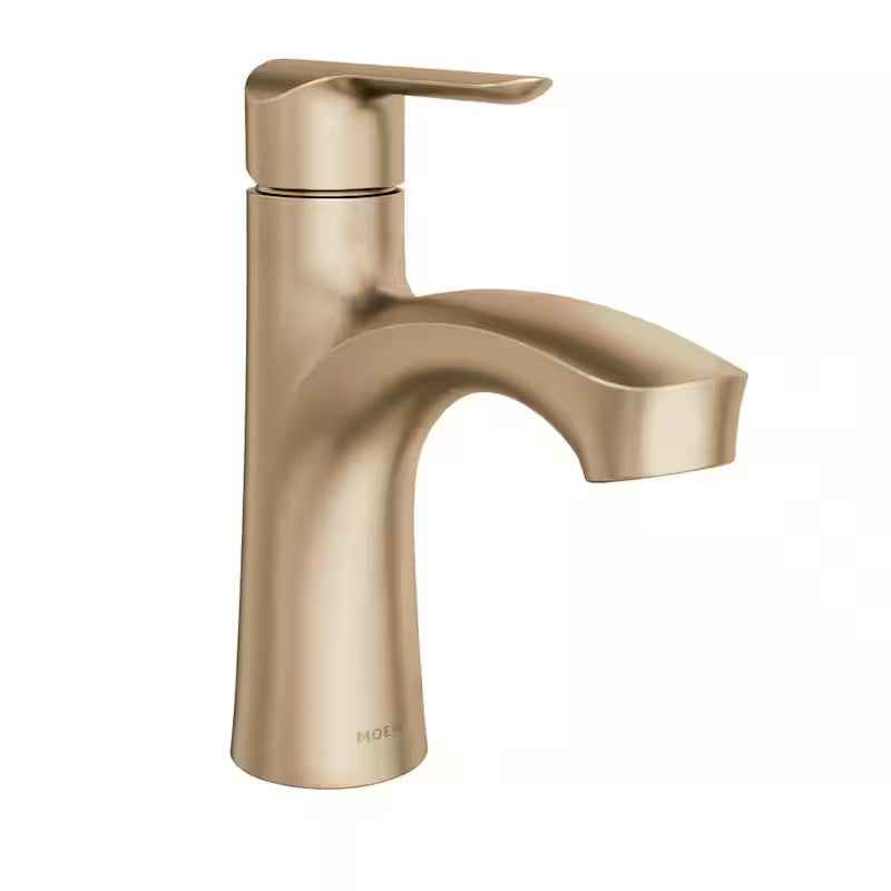 Bronzed Gold Single-Handle Bathroom Faucet O157