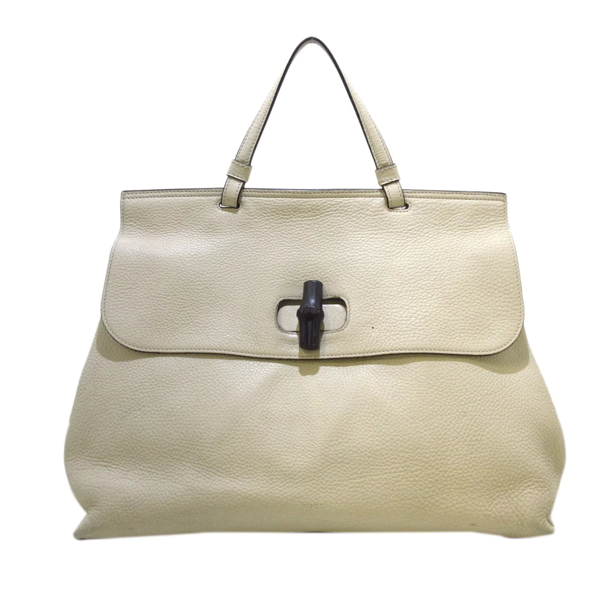 White Calf Leather Satchel S420623