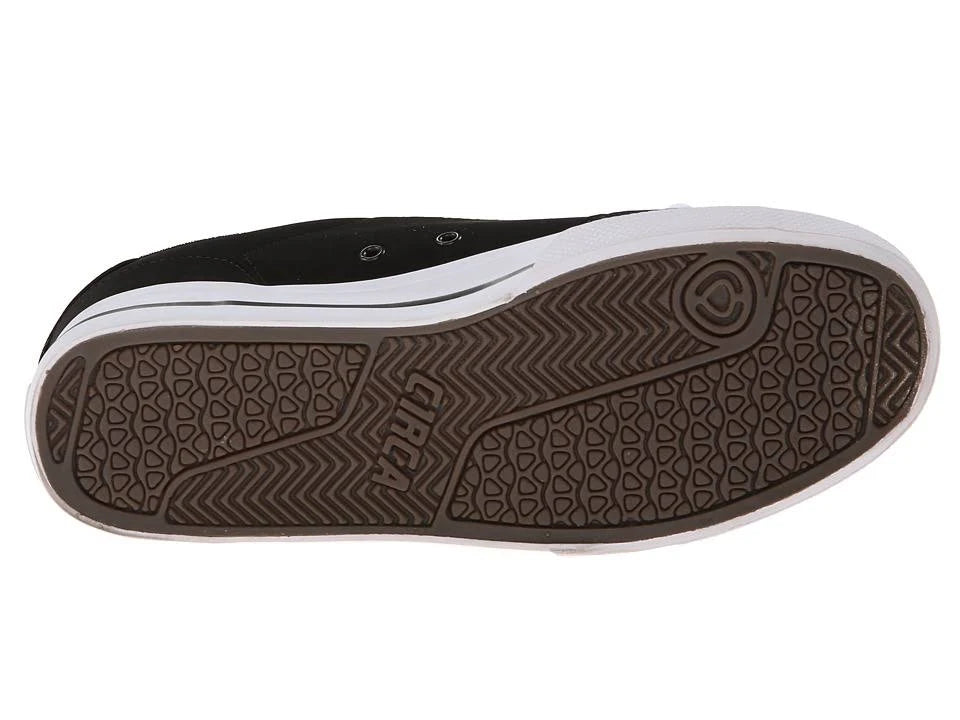 Black Synthetic Round Toe Skate Shoe Y620